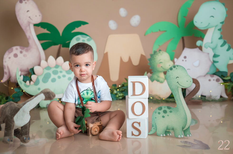 Sesión fotos cumpleaños Cartagena dinosaurios